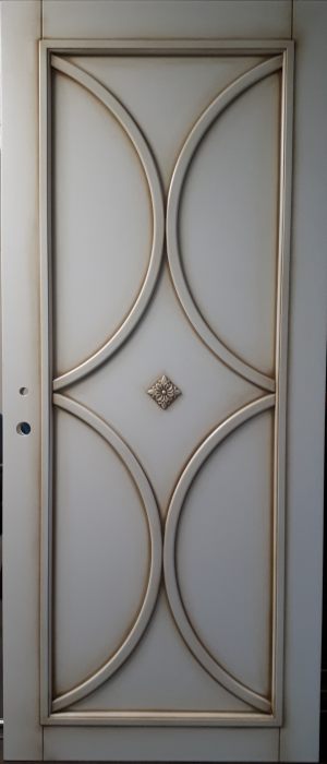 Межкомнатная дверь в профиле массив (эмаль с патиной) Владивосток